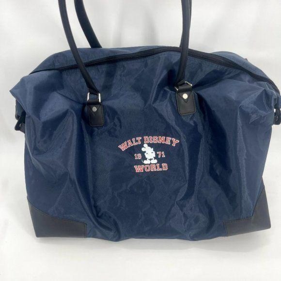 Disney World 1971 Mickey Blue Nylon Large Tote Bag - Picture 11 of 16